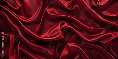 Deep crimson red background with a velvety texture, providing a luxurious and dramatic look, ideal for high-end fashion or luxury accessories