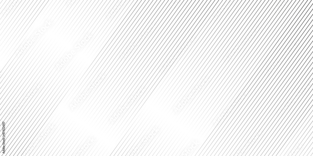 Abstract vector high tech parallel wave line elegant white striped diagonal line technology concept web texture. Vector gradient gray line abstract pattern Transparent monochrome striped minimal tech.