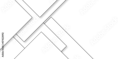 Abstract background with lines Vector abstract futuristic digital landscape with black lines. Geometric squares in bright light with soft shadows as pattern. Abstract background. vector illustration. 