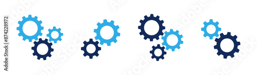 Gears icon set