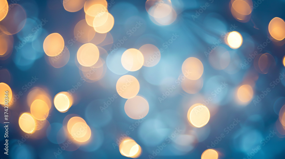 Obraz premium light blue background with defocus lights