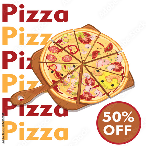 Pizza deal with 50% off now 