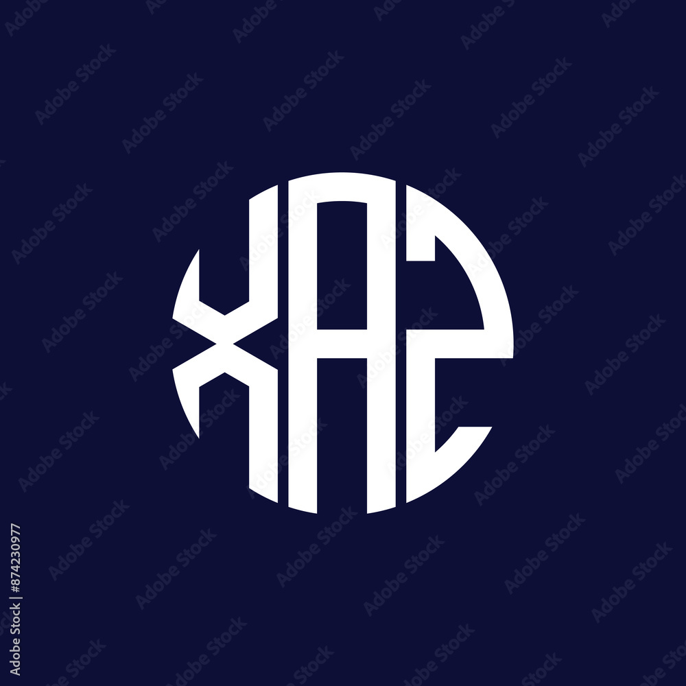 Obraz premium xaz circle logo design