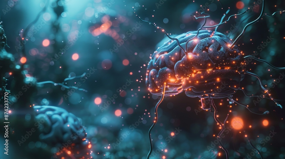Futuristic neural tech enhancing cognitive functions, axon control, advanced cognitive enhancement Futuristic neural tech enhancing cognitive functions, axon control, advanced cognitive enhancement
