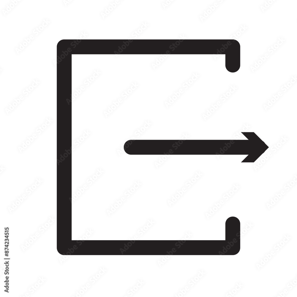 sign in and sign out app vector symbol logout arrow and door icon exit and entry arrow Login account icon - Enter symbol, log in icon button on white background in eps 10. sign in and sign out app vector symbol logout arrow and door icon exit and entry arrow Login account icon - Enter symbol, log in icon button on white background in eps 10.