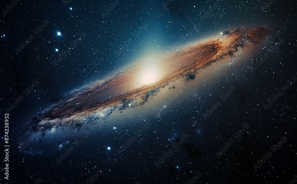 Spiral Galaxy in the Vastness of Space
