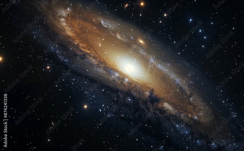 Spiral Galaxy in the Vastness of Space Spiral Galaxy in the Vastness of Space