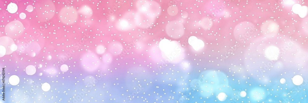 Abstract Bokeh Background with Dreamy Gradient and Snowy Sparkles Abstract Bokeh Background with Dreamy Gradient and Snowy Sparkles