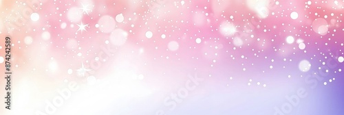 Abstract Bokeh Background with Pink, Purple, and White Gradient for Festive and Dreamy Designs © Psykromia