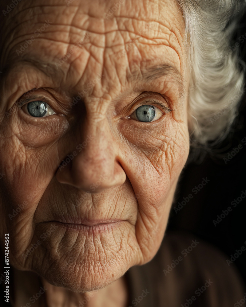 Portrait of an elderly woman Portrait of an elderly woman