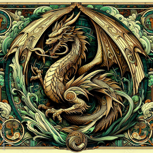 Art_Nouveau_Dragon photo