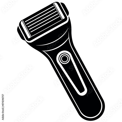 silhouette of an electric shaver