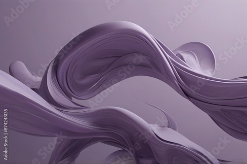 surreal purple digital art in light purple colors, in the style of minimalism