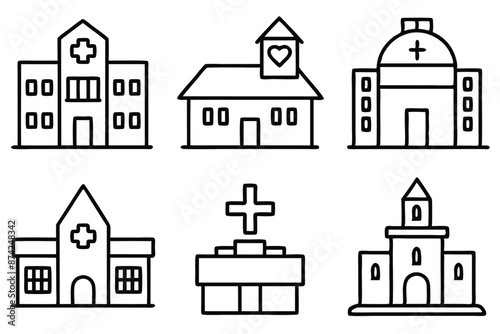 Hospital line art illustration Insightful Hospital Designs
