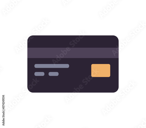 Credit card and payment method flat vector illustration.	
