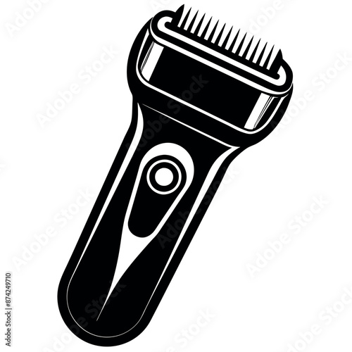 silhouette of an electric shaver