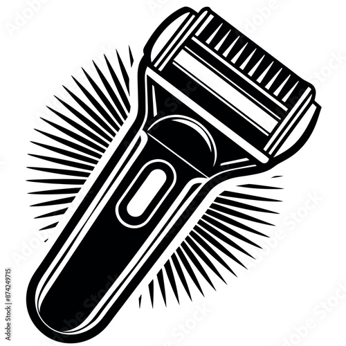 silhouette of an electric shaver