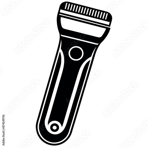 silhouette of an electric shaver