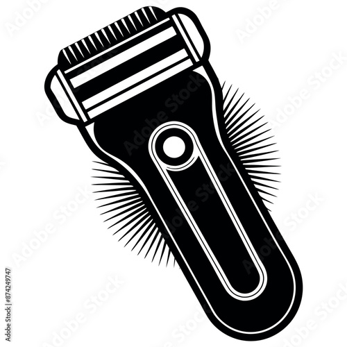 silhouette of an electric shaver