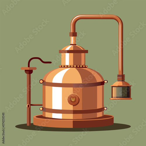 With its swirling function and sparge arm, the handcrafted copper kettle produces an ideal
