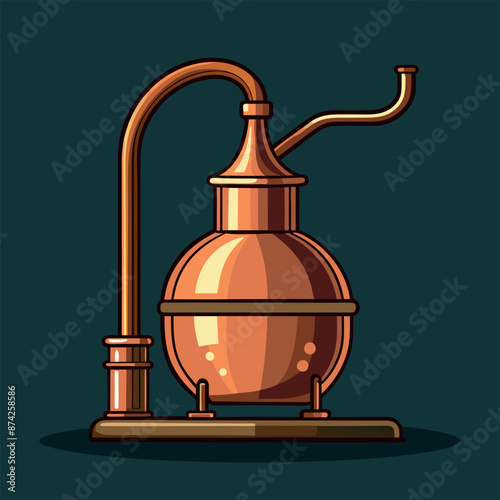 With its swirling function and sparge arm, the handcrafted copper kettle produces an ideal
