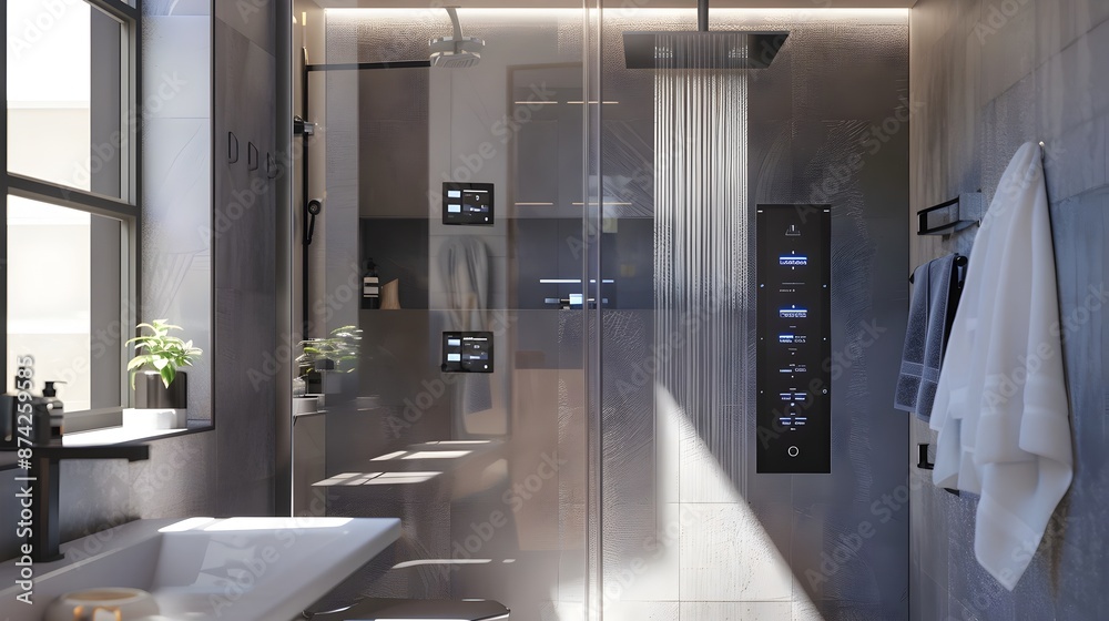 Sleek and Personalized Smart Shower with Digital Temperature Control for Luxury Living Sleek and Personalized Smart Shower with Digital Temperature Control for Luxury Living
