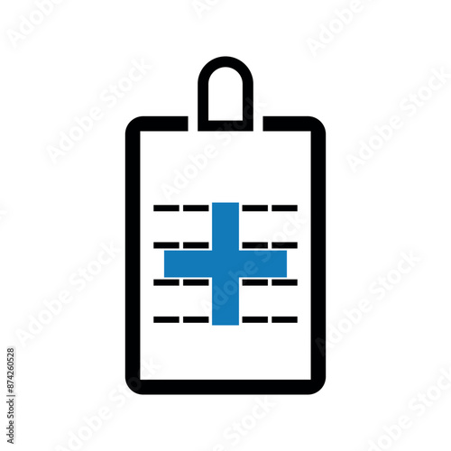 Insurance health document icon