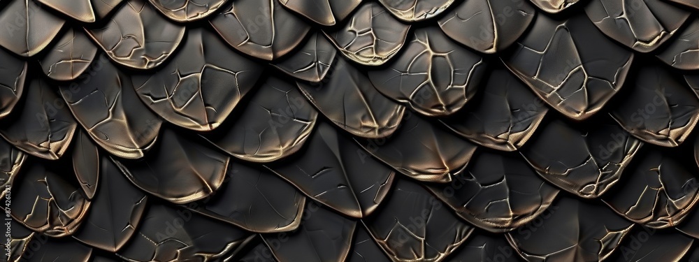 Obraz premium Dragon scale texture background.