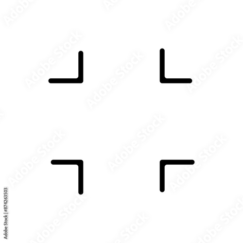 Exit full screen icon on white backround eps 10