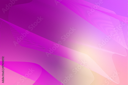 Abstract Background with Flowing Lines in Purple and Pink
