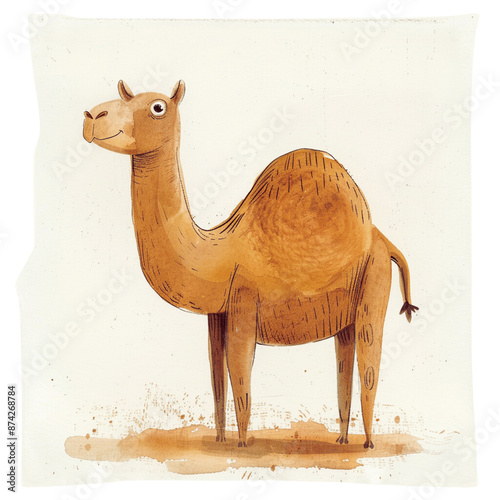 Obraz na płótnie Cute Camel Clipart