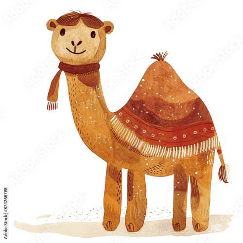 Obraz na płótnie Cute Camel Clipart