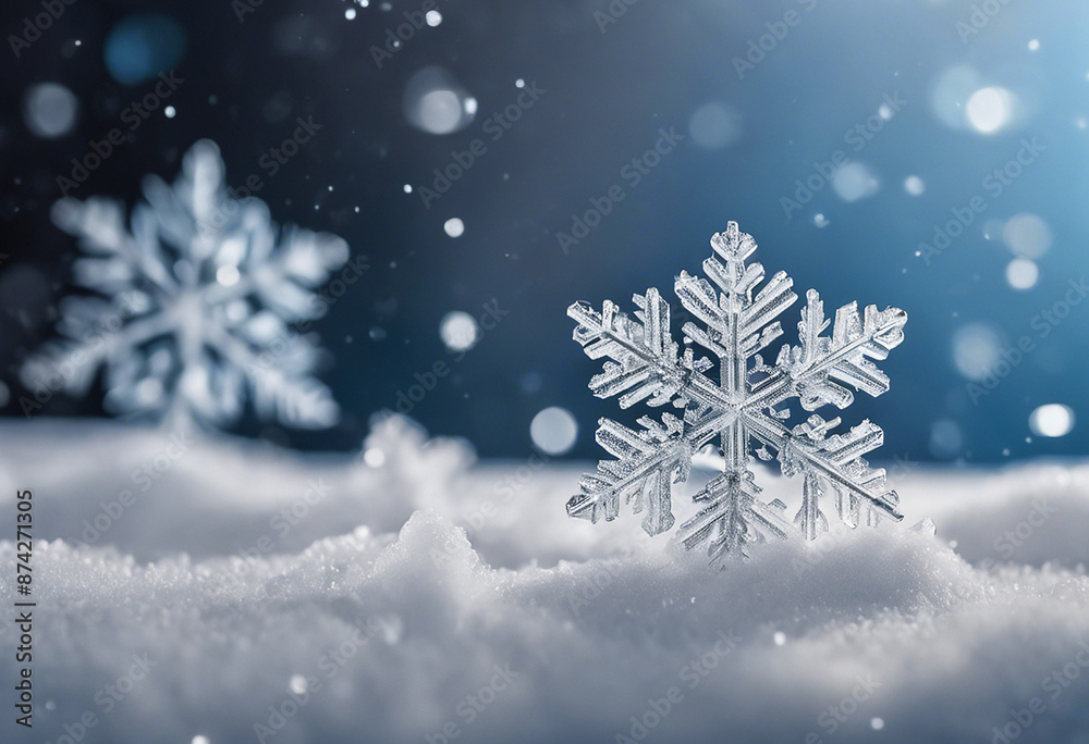 Snow stars close-up. Snow star Snow stars close-up. Snow star