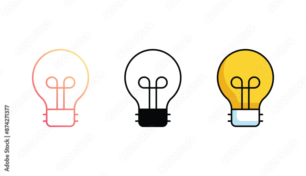 Idea icon design with white background stock illustration Idea icon design with white background stock illustration