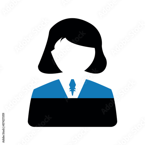 Business women flat vector icon