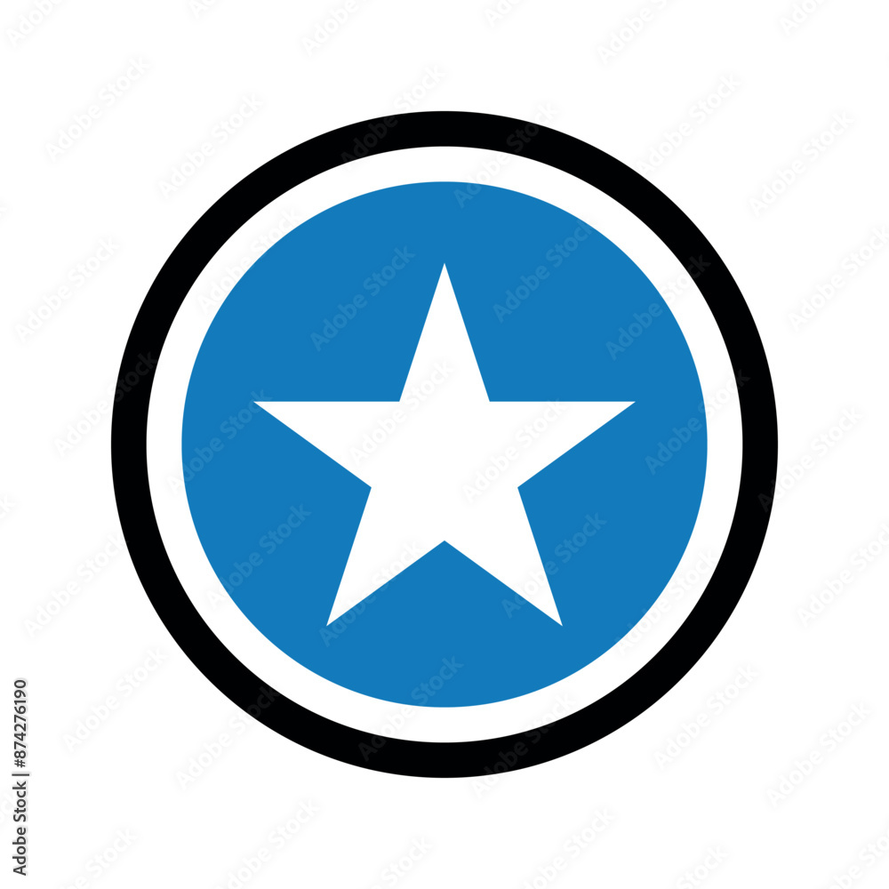 Star favorite, bookmark vector icon