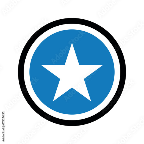 Star favorite, bookmark vector icon