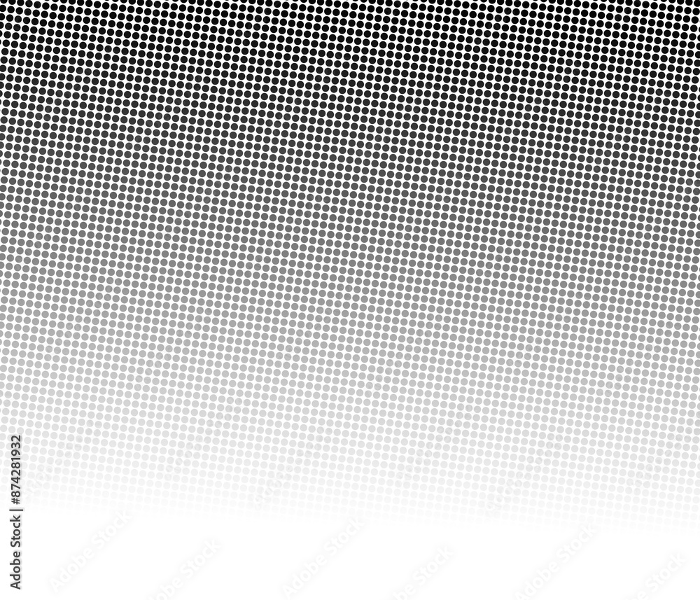Black halftone effect. Gradient fade Black halftone effect. Gradient fade