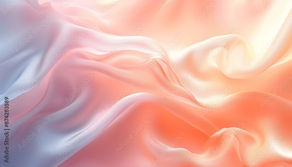 Beautiful peach advertising background with light waves Beautiful peach advertising background with light waves