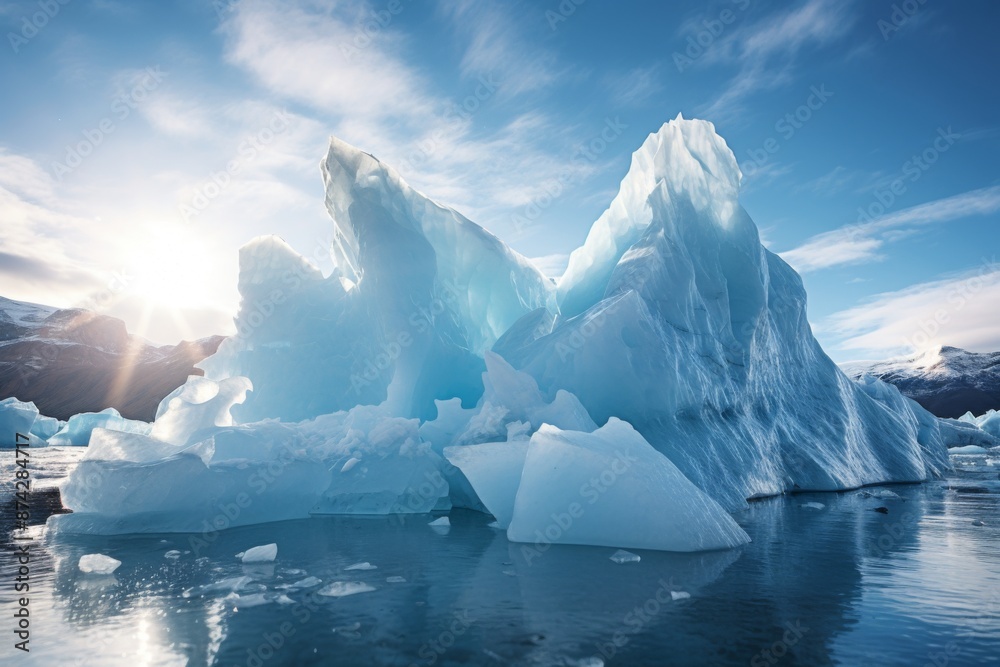 custom made wallpaper toronto digitalView of a iceberg melting