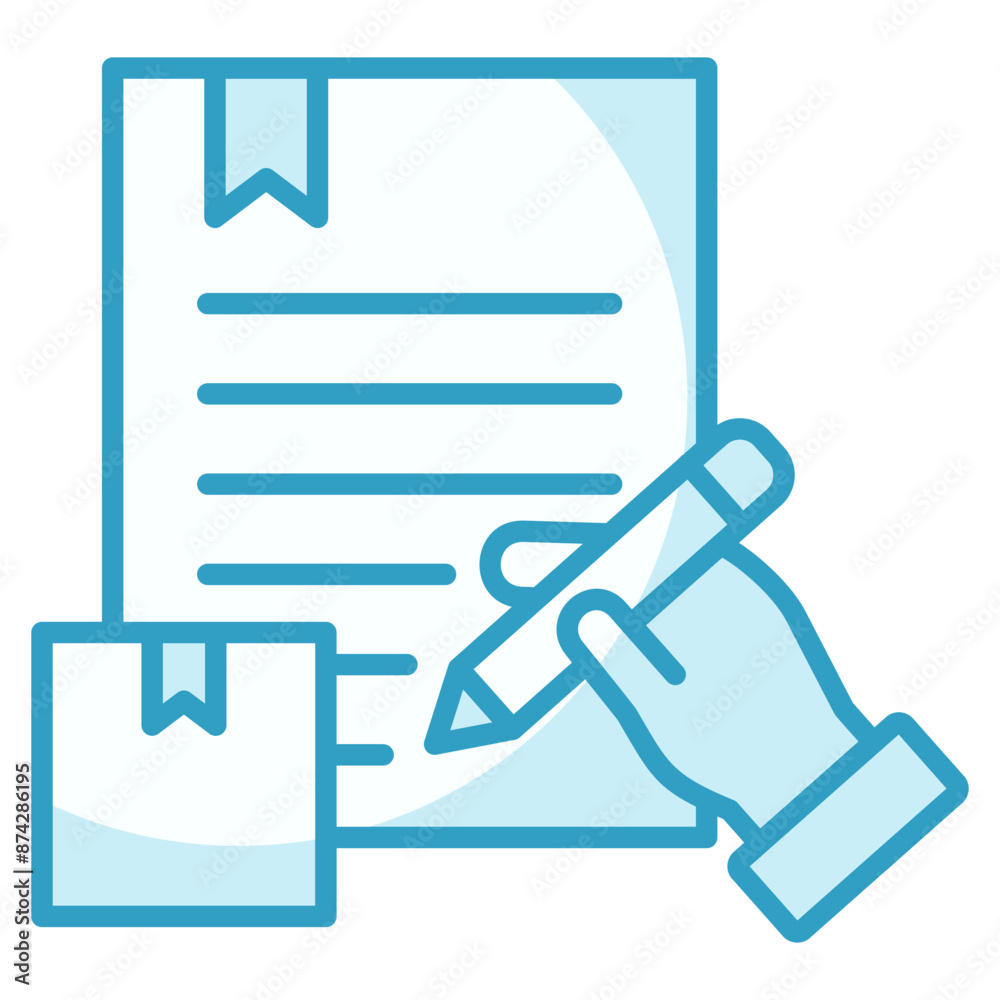 Contract Agreement  Icon Element For Design