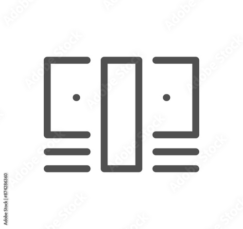 Money and finance icon outline and linear vector.	
