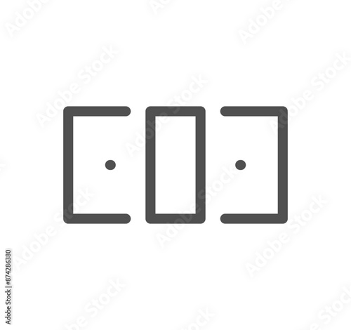 Money and finance icon outline and linear vector.	
