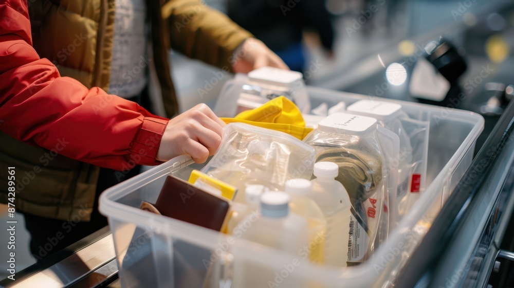 Obraz premium The airport security check