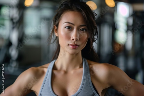 Portrait of a young female fitness trainer Free Download Portrait of a young female fitness trainer - GFXLoad