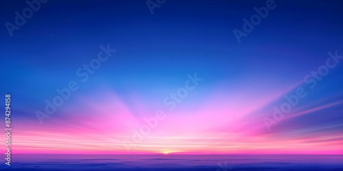 Witness the colorful dawn breaking over a blend of gradients for a stunning tableau. Concept Sunrise Photography, Vivid Colors, Gradient Sky, Nature's Beauty, Early Morning Light