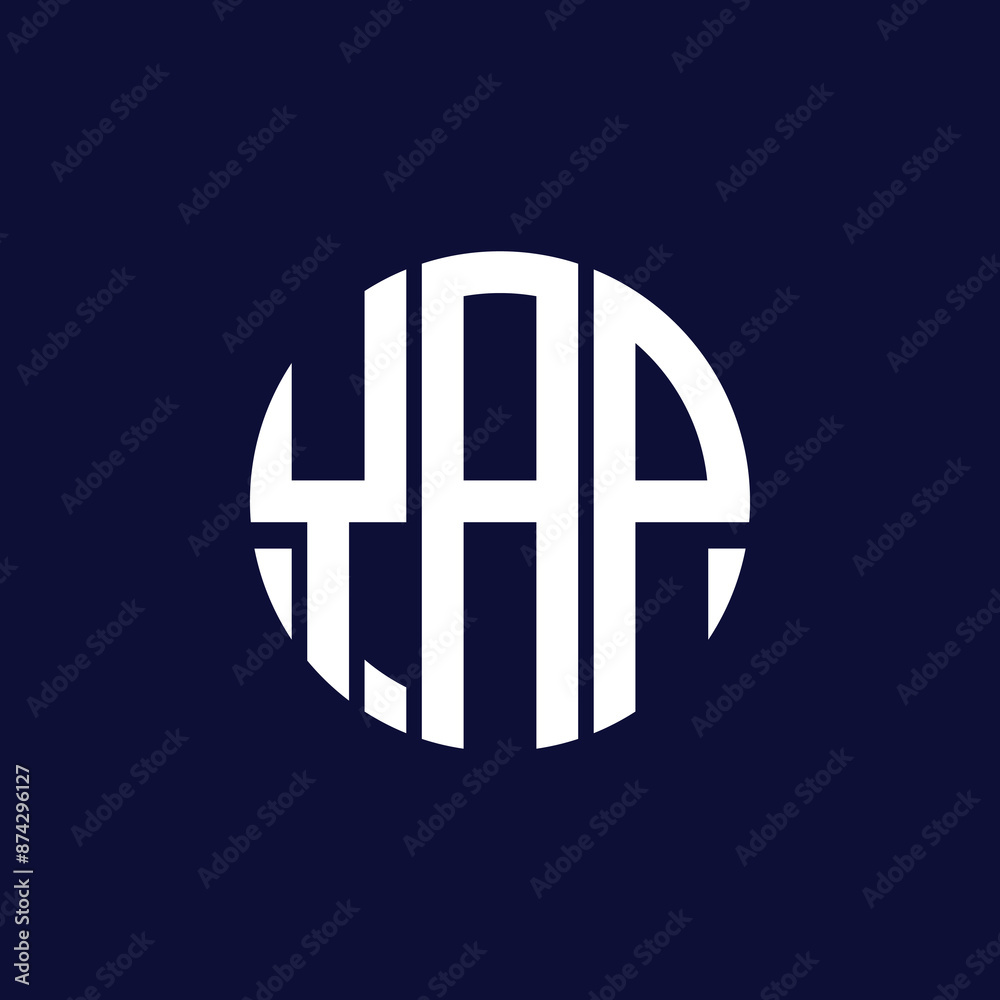 Obraz premium yap circle logo design