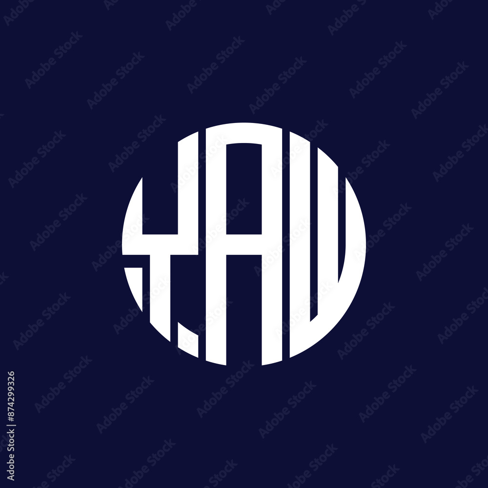 Obraz premium yaw circle logo design