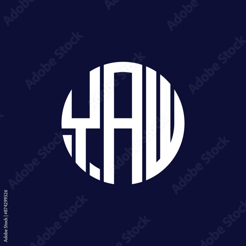 yaw circle logo design photo