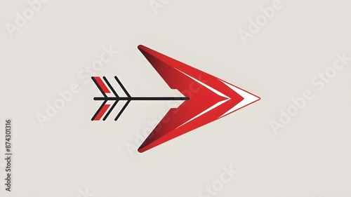 A logo template design is provided by an arrow vector graphic icon. Free Download A logo template design is provided by an arrow vector graphic icon. - GFXLoad